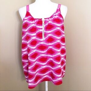 Macbeth Collection Red/Pink/White Tank - Large